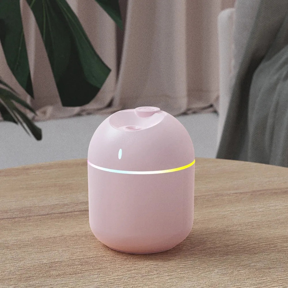 270ML USB Air Humidifier – Cool Mist Aroma Diffuser with LED Night Light & Auto Shut-Off