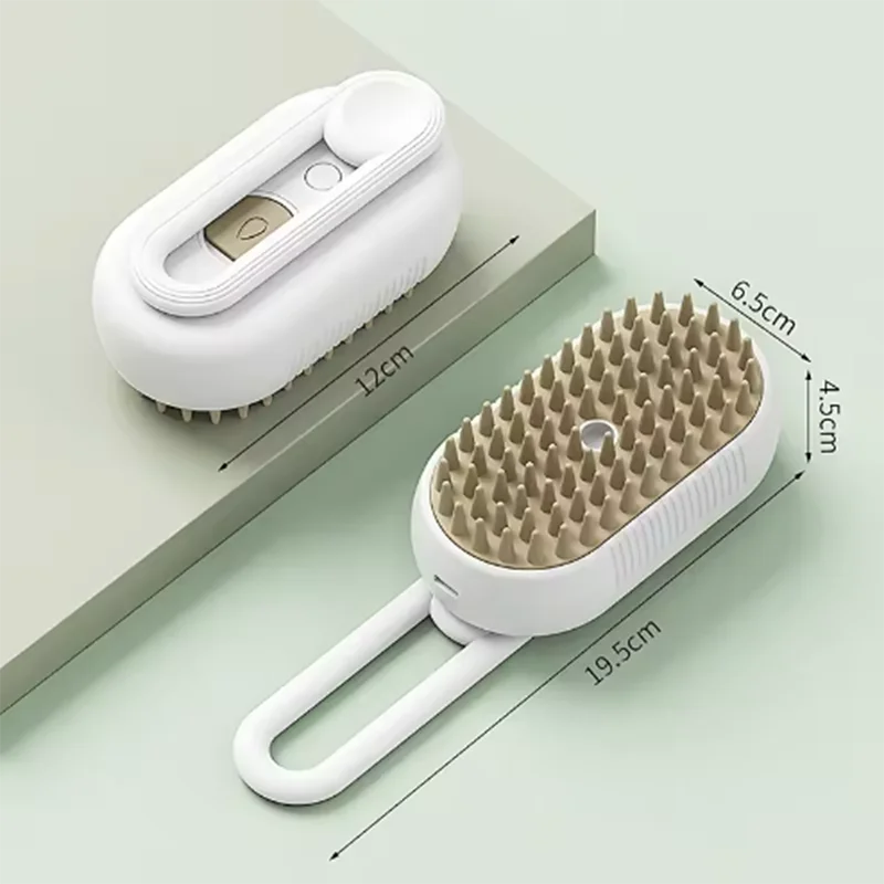 Steam-Infused Pet Grooming Brush – Massage Comb for Cats & Dogs, Hair Removal & Deshedding Tool