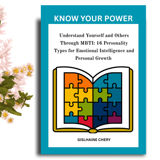 Book cover of 'Know Your Power' with a colorful puzzle book illustration on a blue background.