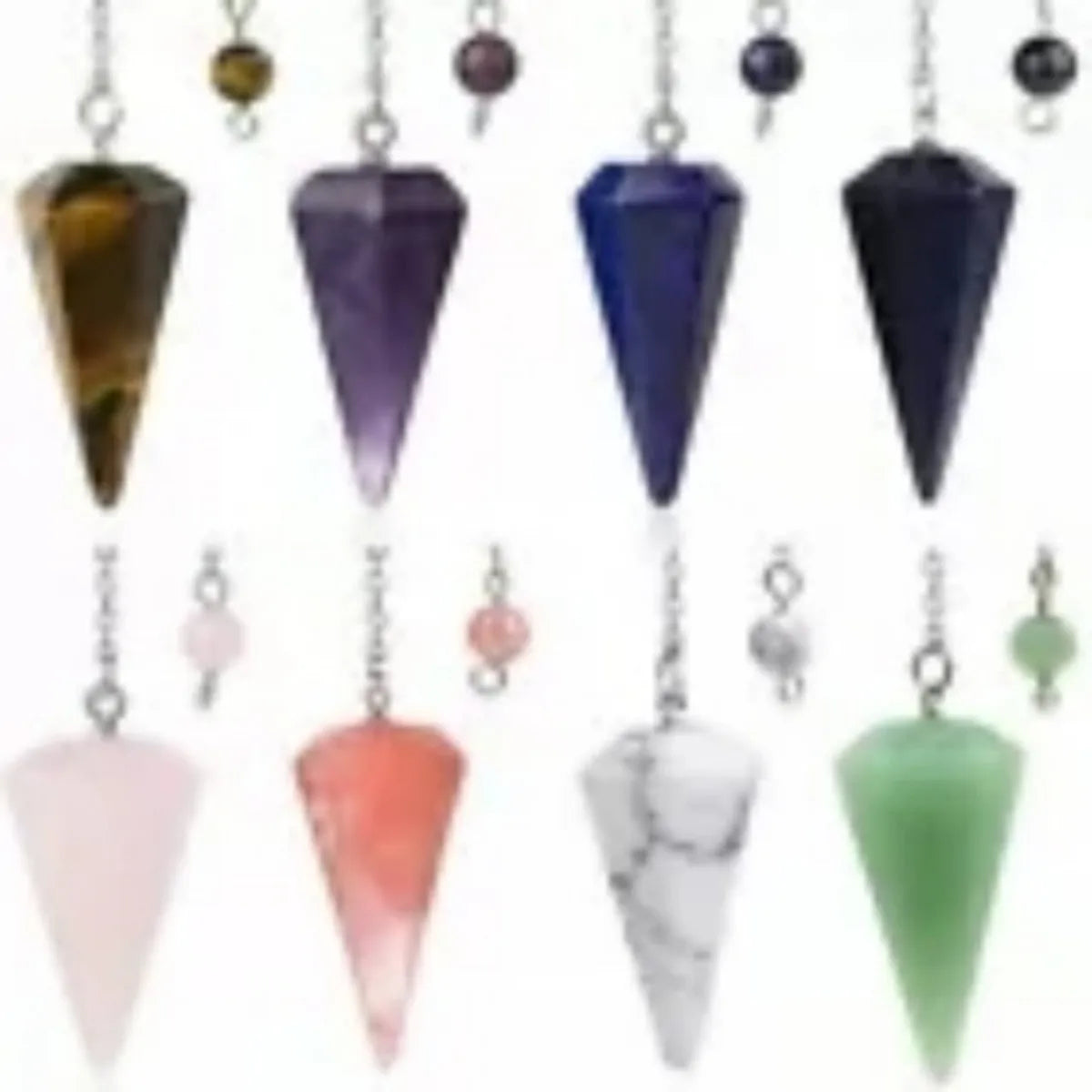 Amethyst Pendulum Charm – Natural Stone Reiki Healing Pendant