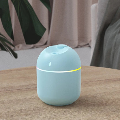 270ML USB Air Humidifier – Cool Mist Aroma Diffuser with LED Night Light & Auto Shut-Off