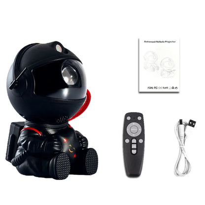 Astronaut Galaxy Projector – 360° Nebula Ceiling Light with Remote & Timer