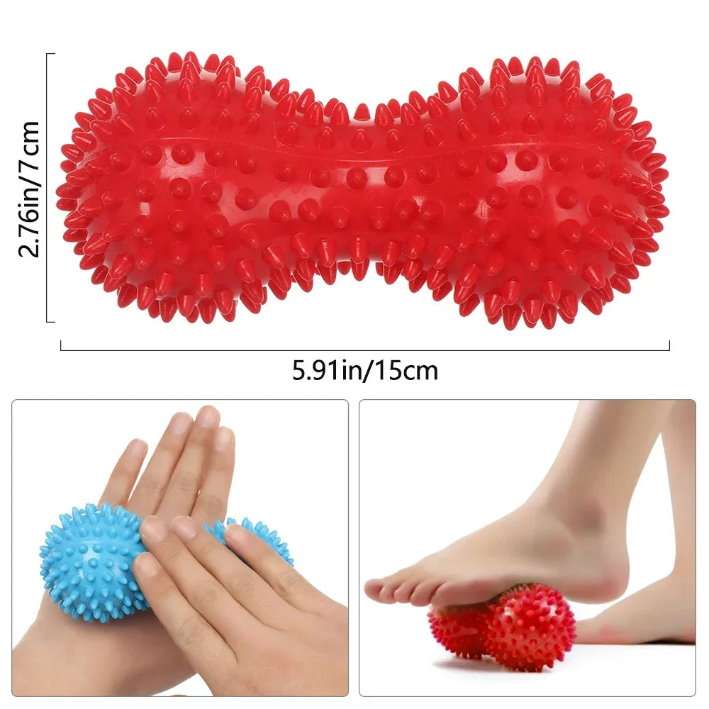 Peanut Massage Ball – Large Deep Tissue PVC Roller for Body Relaxation