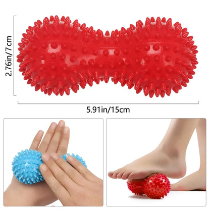 Peanut Massage Ball – Large Deep Tissue PVC Roller for Body Relaxation
