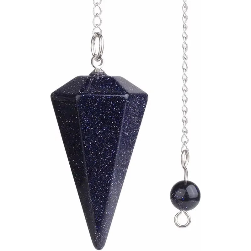 Amethyst Pendulum Charm – Natural Stone Reiki Healing Pendant