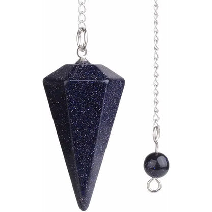Amethyst Pendulum Charm – Natural Stone Reiki Healing Pendant