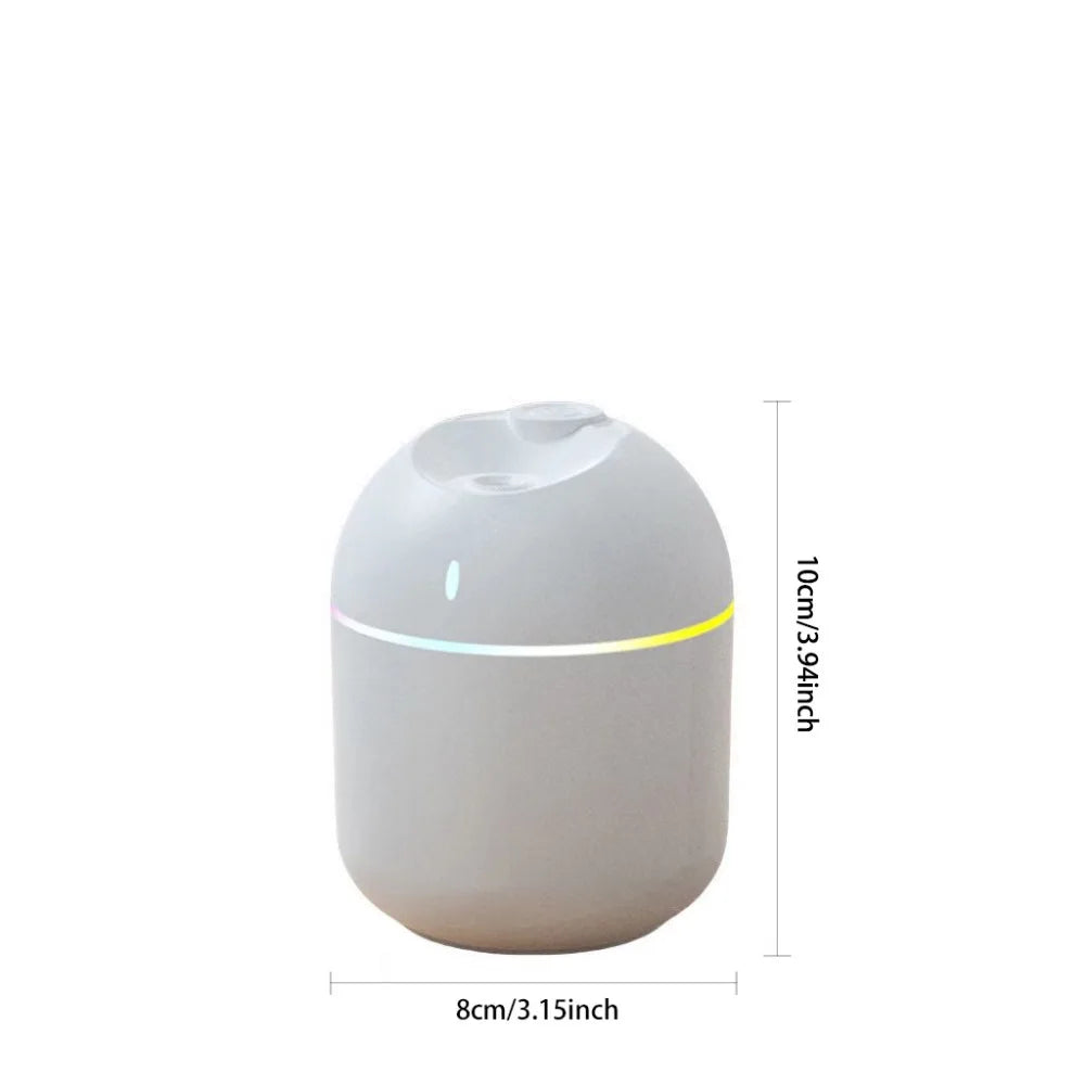 270ML USB Air Humidifier – Cool Mist Aroma Diffuser with LED Night Light & Auto Shut-Off