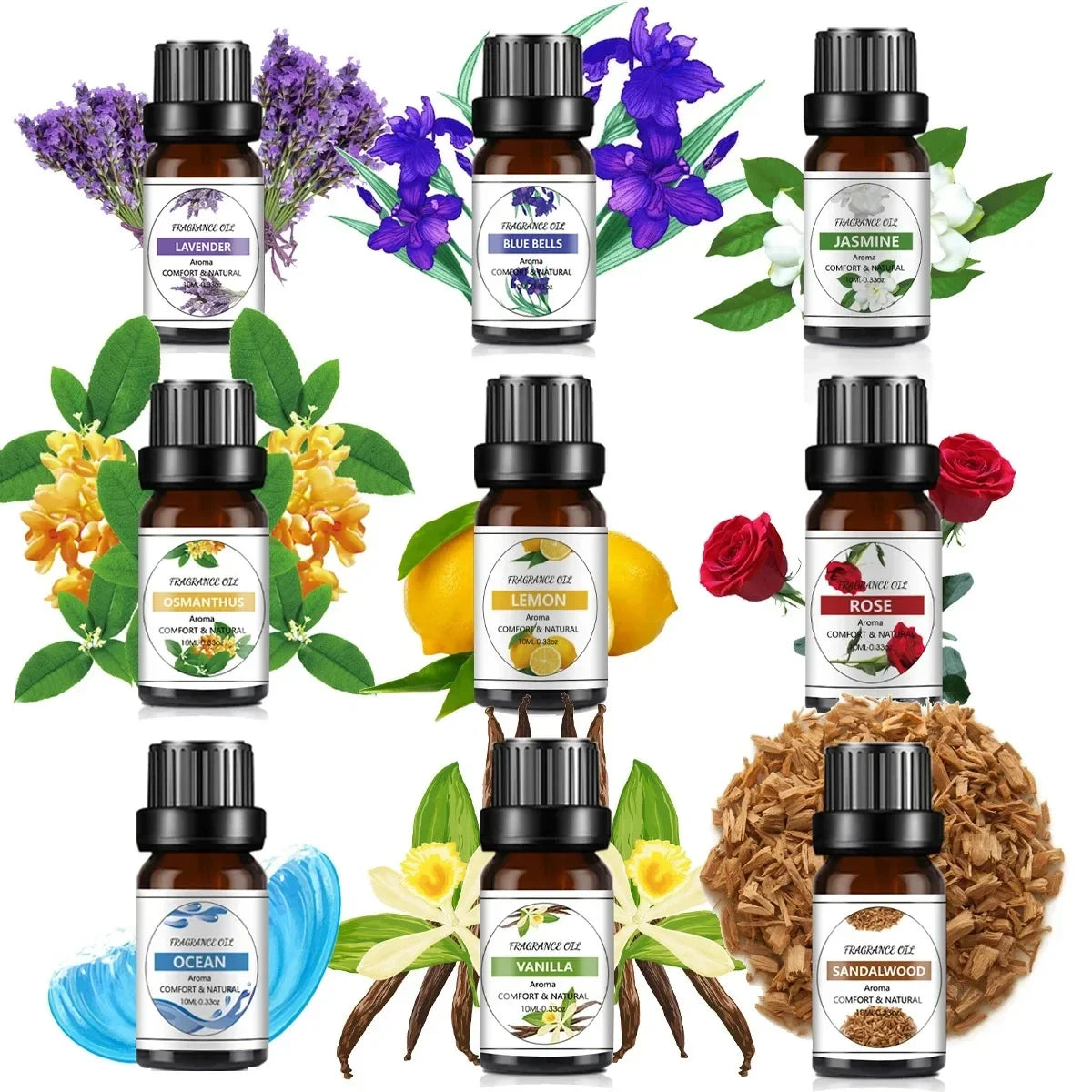 10ml Fruit Essential Oil – Natural Aromas for Diffuser, Soap & Candle Making