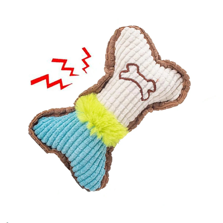 Gentle chew toy with squeaky sound—perfect for puppy play
