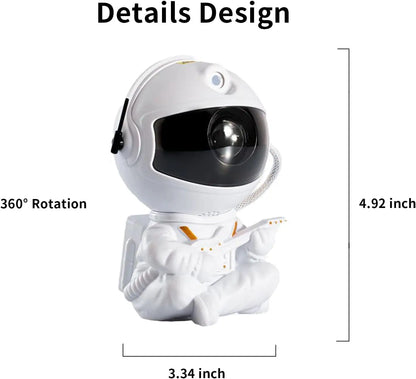 Astronaut Galaxy Projector – 360° Nebula Ceiling Light with Remote & Timer