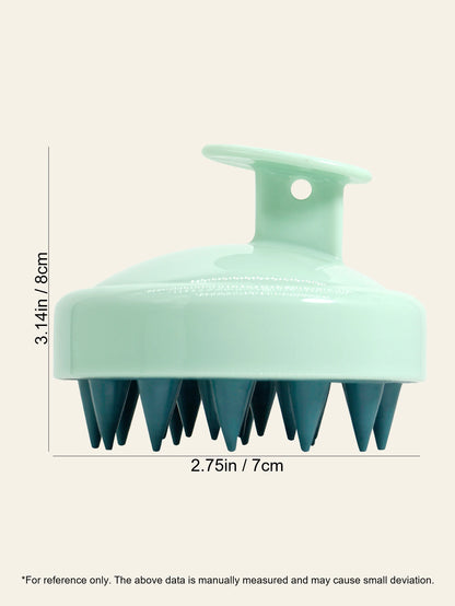 Silicone Scalp Massage Brush – Shampoo & Spa Comb for Hair, Head & Body