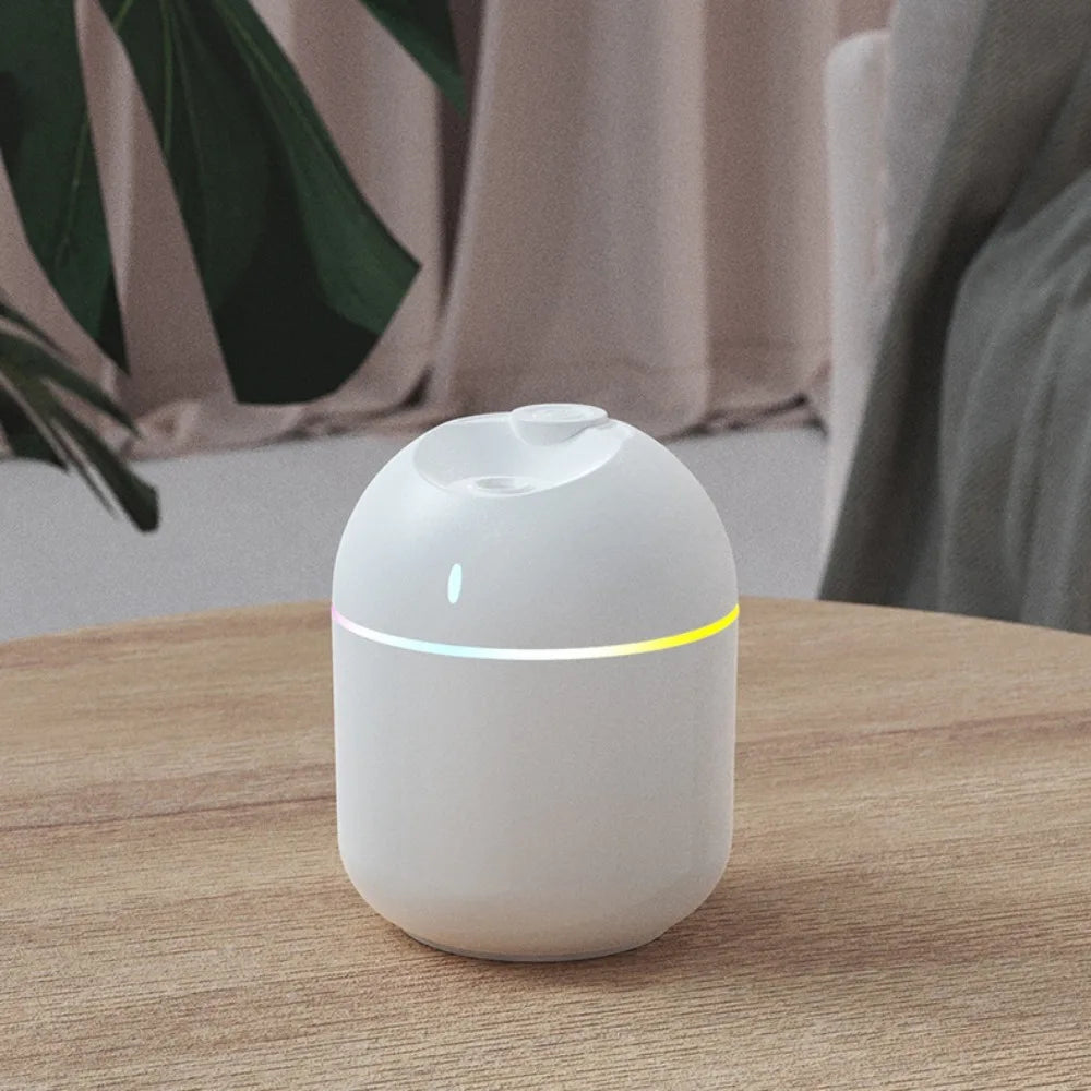 270ML USB Air Humidifier – Cool Mist Aroma Diffuser with LED Night Light & Auto Shut-Off