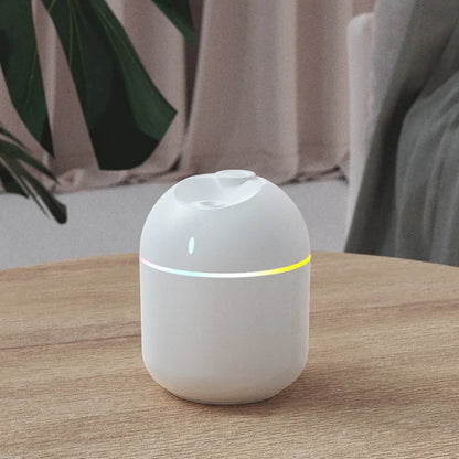 270ML USB Air Humidifier – Cool Mist Aroma Diffuser with LED Night Light & Auto Shut-Off