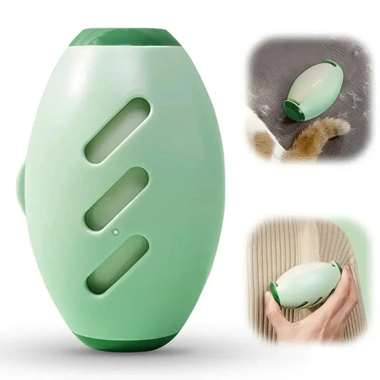 Reusable manual lint roller removing pet hair and dust from clothing, washable and durable plastic cleaning tool