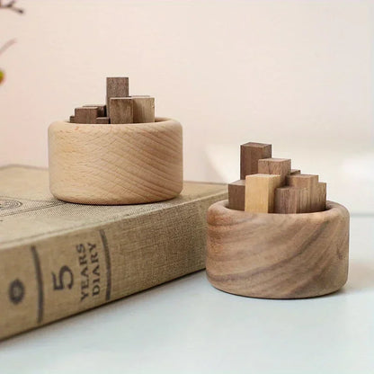 Beech and black walnut essential oil diffuser stick – 10cm natural wood aromatherapy expander for small spaces, passive fragrance diffusion, and minimalist wellness rituals.